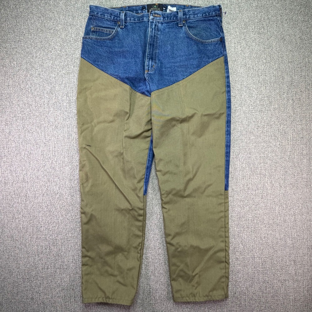 RedHead Vintage Canvas Front Field Hunting Jeans Mens 40x34 Blue Workwear Pants